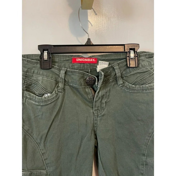 Unionbay Women's Size 1 Green Jeans - Picture 5 of 9